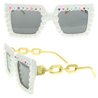 BIRTHDAY GIRL BEADED FASHION GLASSES